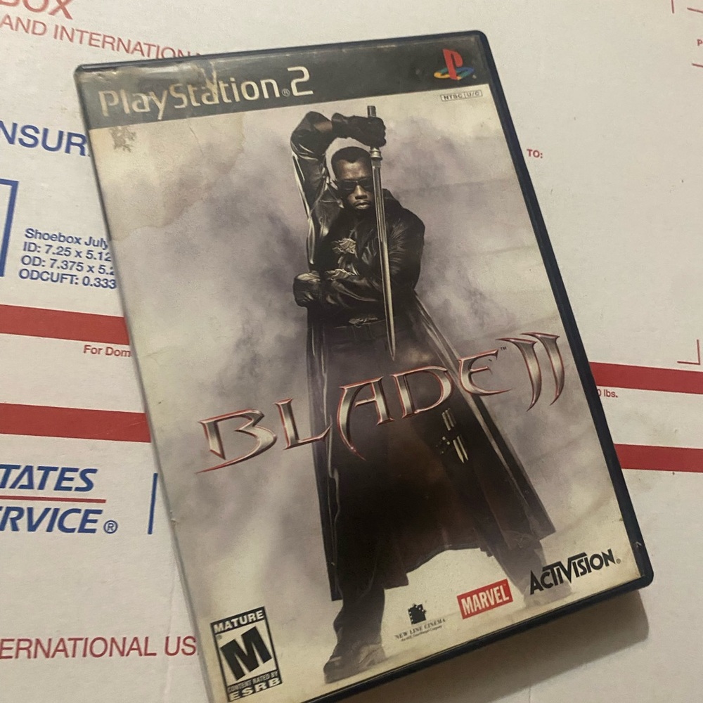 Blade II (Sony PlayStation 2 (2002) With Case TESTED WORKING